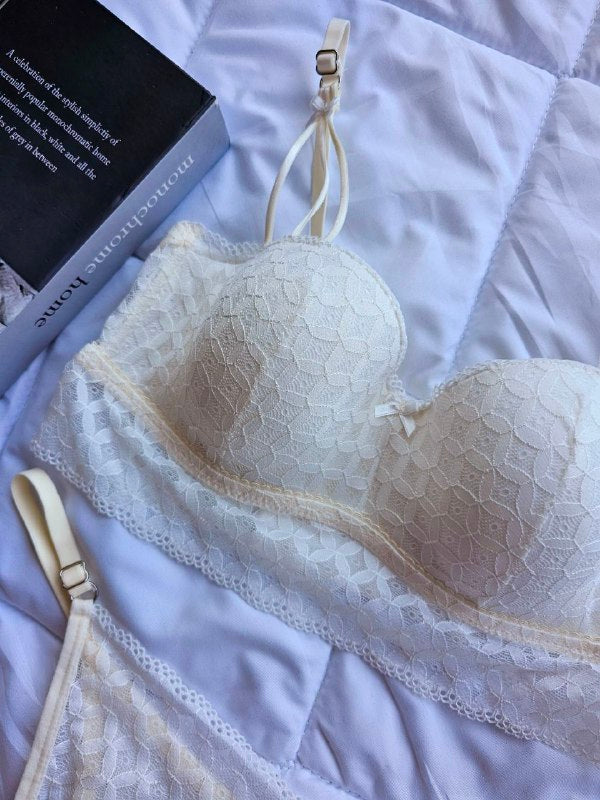 Lotus Bralet Takımı Bralet Tanga Set Kadın İç Giyim Seksi İç Çamaşır Takımı Sütyen Külot Set